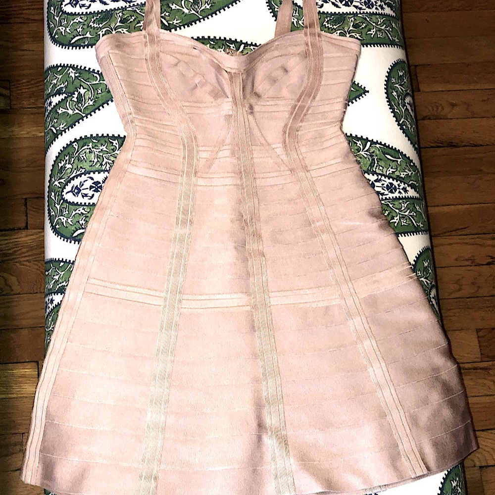 Hérve Leger Pink Bandage Dress